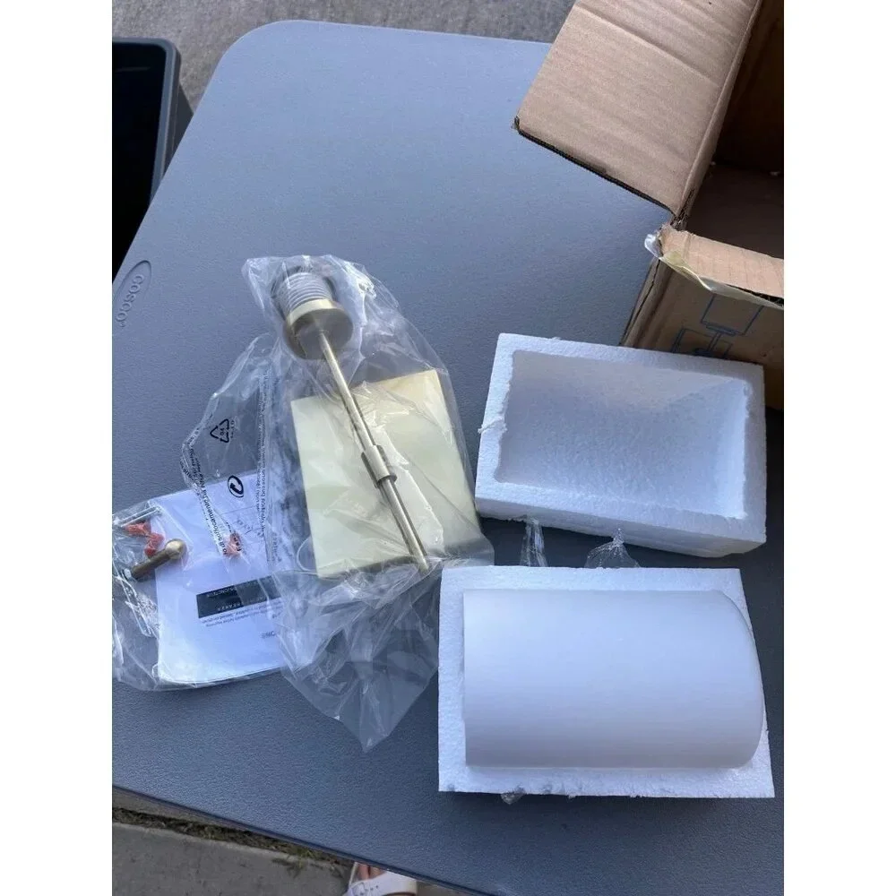 New OPEN BOX Forte Lighting Faye 4.75-in W 1-Light Soft Gold Modern/Contemporary